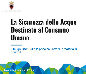Controlli sulla qualità delle acque destinate al consumo umano - D.Lgs. 23 febbraio 2023, n. 18 – portale AnTeA