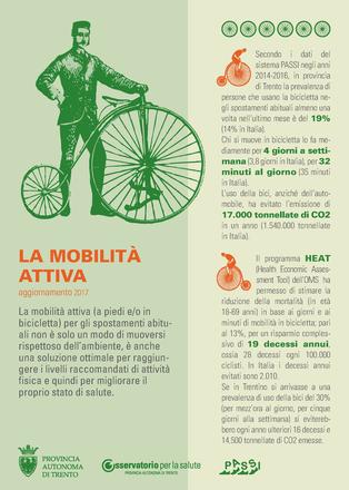 La mobilità attiva. Aggiornamento 2017