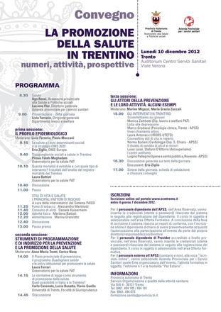La promozione della salute in Trentino